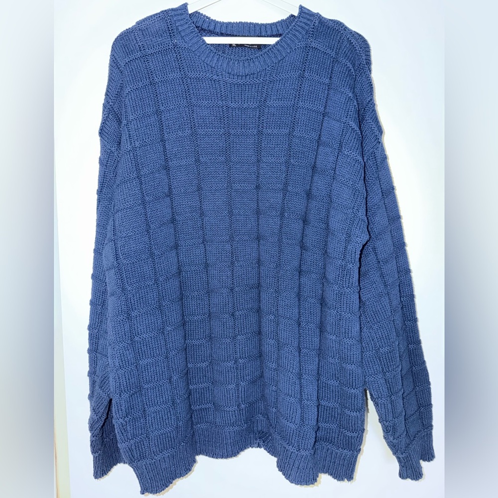Men's Blue Crewneck Sweater
